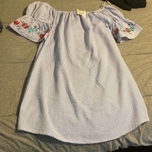 Off the shoulder spring dress